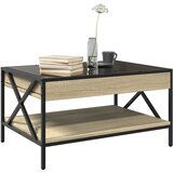  Stolić s beskonačnim LED svjetlima boja hrasta 70x50x38 cm | shoptok.hr