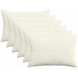  Presvlaka za jastuk 6 pcs ALMELO Krem 30 x 50 cm Kord | shoptok.hr
