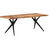  Blagovaonski stol 200 x 90 x 76 cm od masivnog drva bagrema | shoptok.hr