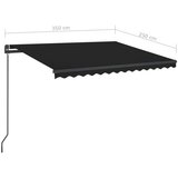  Tenda na ručno uvlačenje s LED svjetlima 3 5 x 2 5 m antracit | shoptok.hr