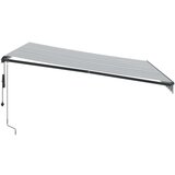 Tenda na automatsko uvlačenje antracit i bijela 400 x 300 cm | shoptok.hr