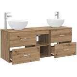  Set ormarića za kupaonicu 3 kom. Hrast artisan 129 x 35 x 80 cm | shoptok.hr