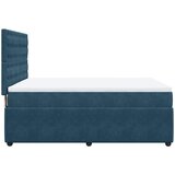 Krevet s oprugama i madracem plavi 140x190 cm baršunasti | Eponuda.com