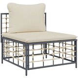 vidaXL 8-dijelna vrtna garnitura od poliratana s jastucima antracit | shoptok.hr