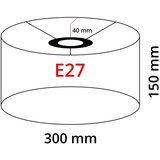 Eglo 32478 - univerzalni abažur tunja E27, prečnik 30 cm, siva | Eponuda.com