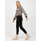 RUE PARIS Set-WN-KMPL-2410.01P-black-beige | Shoptok.si