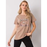 FANCY T-shirt-FA-TS-6892.88-dark beige | Shoptok.si
