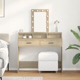 vidaXL Sonoma hrast Konstruirano drvo 100 x 41 x 140 cm Ogledalo Cijene