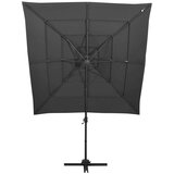  Suncobran s 4 razine i aluminijskom šipkom antracit 250x250 cm | shoptok.hr