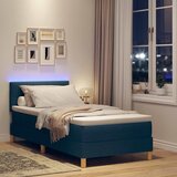  LED Box Spring Krevet s jastukom Plava 80 x 200 cm tkanina | shoptok.hr