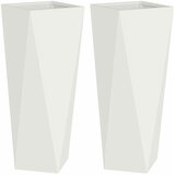  Sadilica 2 pcs Bijelo 30 x 30 x 75 cm Čelik | shoptok.hr