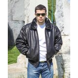 La Force Fashion muška kožna jakna aviatrix buffalo - crna Cene