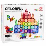 Magnetic Construction Blocks 3D Panels Creative STEM Colorful 100 pcs. | shoptok.hr