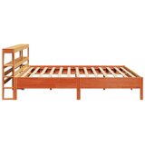  Okvir kreveta bez madraca voštano smeđi 200x200 cm od borovine | shoptok.hr