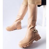 Gemre Pink flat boots with chain Armand | shoptok.hr