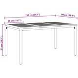 vidaXL Stol za vrt 150x90x75 cm od čvrstog drva akacije i metala | shoptok.hr