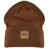 Urban Classics synthetic leatherpatch long beanie toffee one size Cene