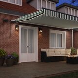  Skrovita tenda Zelena i bijela 500 ×350 cm tkanina | shoptok.hr