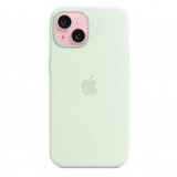 Apple iPhone 15 Silicone Case with MagSafe - Soft Mint (mwnc3zm/a) - maska za iPhone cene