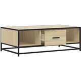 vidaXL Klubska mizica sonoma hrast 100x57x35 cm inženir. les in kovina | Shoptok.si