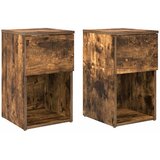 vidaXL Ormarić za krevet 2 pcs Dimljeni hrast 29 x 31 5 x 49 cm - Dimljeni hrast 2 Cijene