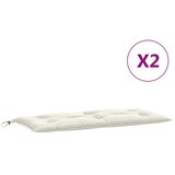  Jastuci za vrtnu klupu 2 kom krem 100x50x7 cm od tkanine | shoptok.hr