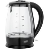 Teesa električno kuhalo za vodu, staklo, 2200 W, crno, 1,7 L | shoptok.hr