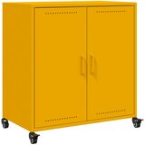 Maison Chic Komoda - Predalnik gorčično rumena 68,5x39x72 cm jeklo, (21715748) Cene
