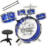  Dječji set bubnjeva činele + stolica, plavi | shoptok.hr