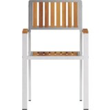  Stackable Garden Chairs 8 pcs 54.5x56x87 cm Solid Wood Teak | shoptok.hr
