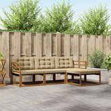  Set vanjskih sofa 4 kom. Prirodna i bež | shoptok.hr