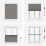 vidaXL Plisirana roleta antracit 110x100 cm širina tkanine 109,4 cm | shoptok.hr