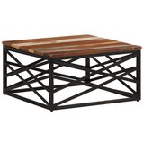 vidaXL stolić za kavu 68 x 68 x 35 cm od masivnog obnovljenog drva | shoptok.hr