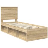  Okvir za krevet s uzglavljem Sonoma hrast 75 x 190 cm | shoptok.hr