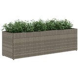 Vrtna sadilica s 3 posude siva 105 x 30 x 32 cm od poliratana | shoptok.hr