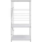 Ormarić za mikrovalnu pećnicu bijeli 60 x 39,6 x 79,5 cm drveni | Eponuda.com