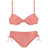 Lascana Bikini zlata / rosé