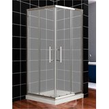 Quartz tuš kabina, 90x90x185cm, mat staklo 5mm, srebrni ram | Eponuda.com