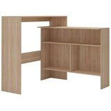 vidaXL Barski stol s 2 stolne ploče boja hrasta 130 x 40 x 120 cm | shoptok.hr