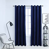 vidaXL Zavjese za zamračivanje 2 kom baršunaste tamnoplave 140x225 cm Cijene