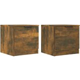 Maison Chic Dvo delni komplet Nočne omarice - Nočne mize dimljeni hrast 40x39x40 cm, (21688980) Cene