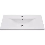  2-dijelni set kupaonskog namještaja od keramike i drva Smeđa 80 x 38.5 x 45 cm | Shoptok.si