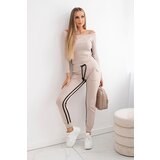 Kesi Double stripe set beige+black | shoptok.hr