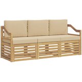  Set vanjskih sofa 3 kom. Bijela i bež Poliester | Shoptok.si