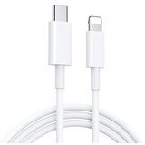 X Wave Kabl USB Tip-C za IPHONE 2M 3A,lightning aluminium,beli | ePonuda.com