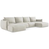 Makamii Bež sklopiva kutna garnitura (u obliku slova "U") Leila – | shoptok.hr