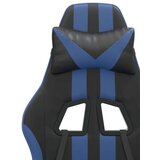  Okretna igraća stolica crno-plava od umjetne kože - Crna i plava 1 Bez naslona za noge | shoptok.hr
