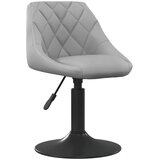 The Living Store Vrtljivi jedilni stoli 4 kosi svetlo siv žamet - Jedilni Stol, (21495504) | Shoptok.si