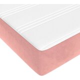 vidaXL Vzmetnica z žepkasto vzmetjo roza 120x200x20 cm žamet | Shoptok.si