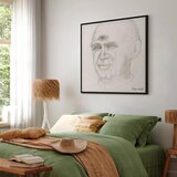  Slika - Frida Kahlo – Portrait of Nacho Aguirre 40x40 U crnom drvenom okviru | shoptok.hr